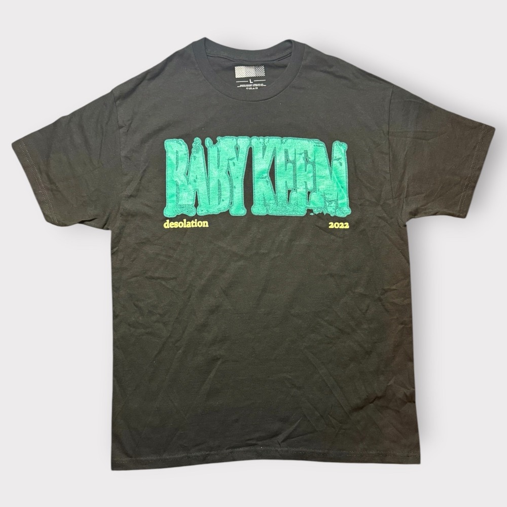 Baby Keem Desolation 2022 Tour Graphic T-Shirt Black Teal Large